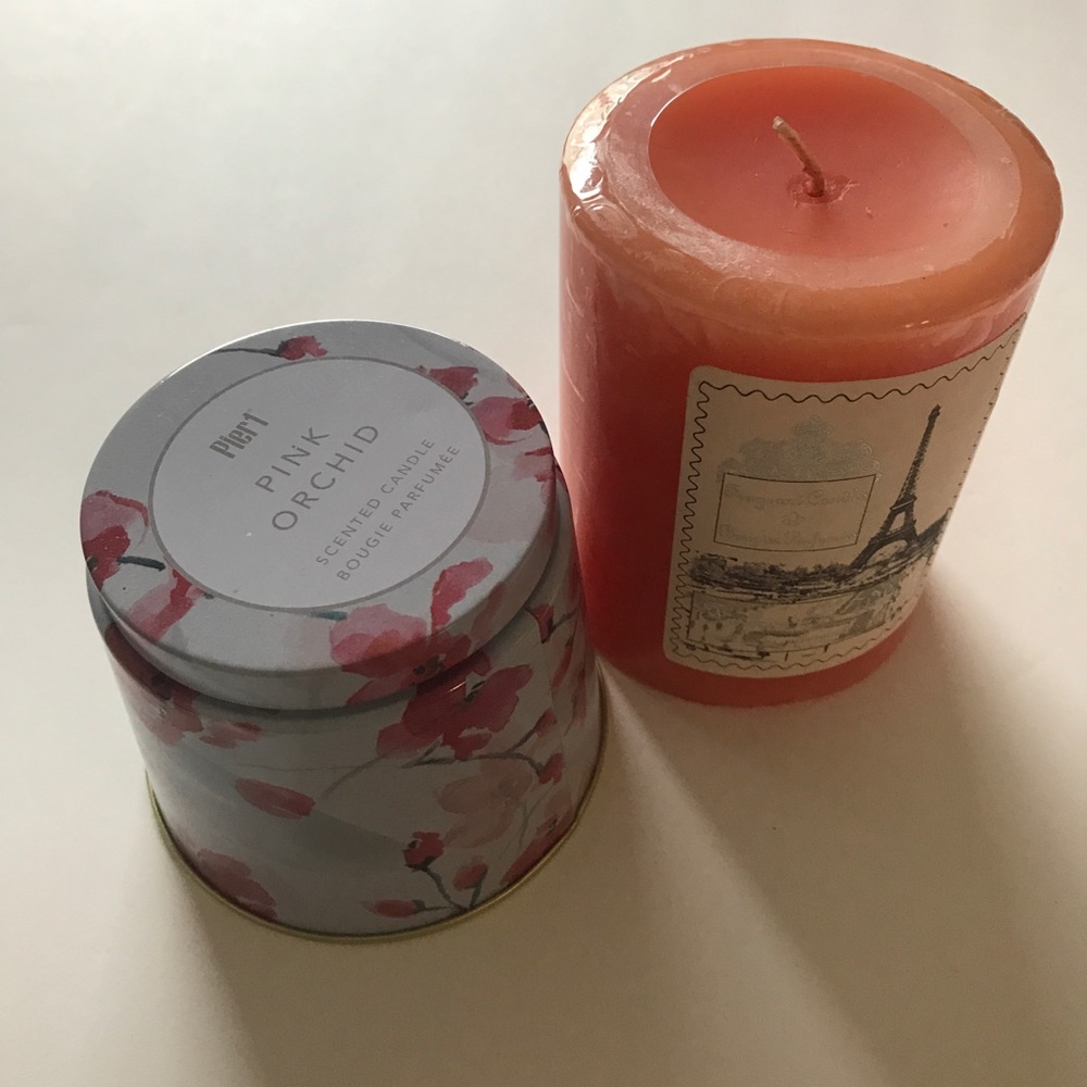 NWT Set of Candles Pier 1 orchid scented